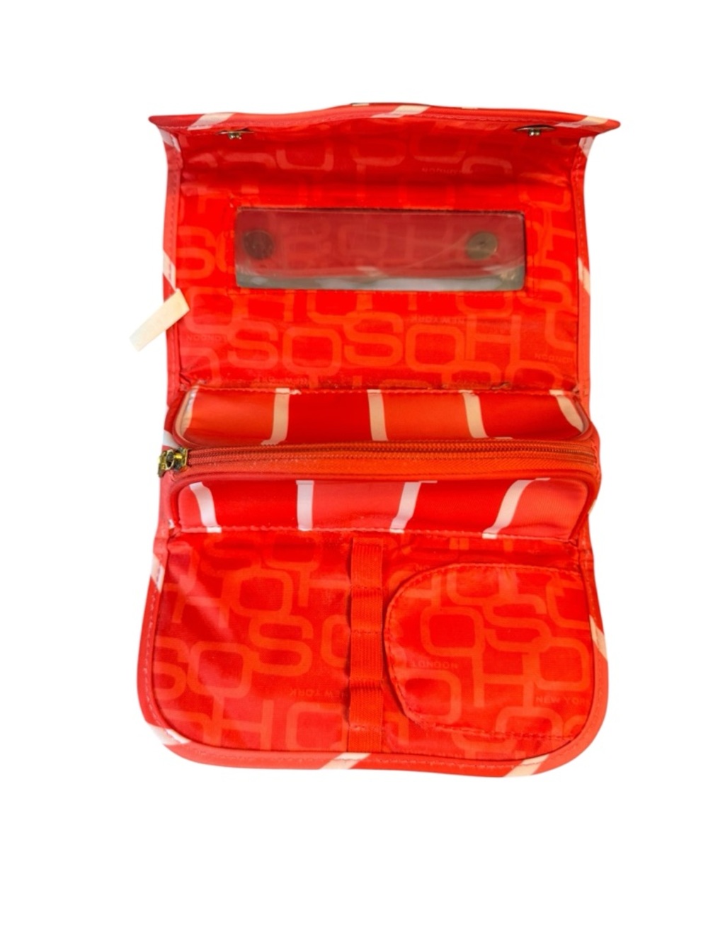 London SOHO New York trifold cosmetic travel case - Picture 5 of 7